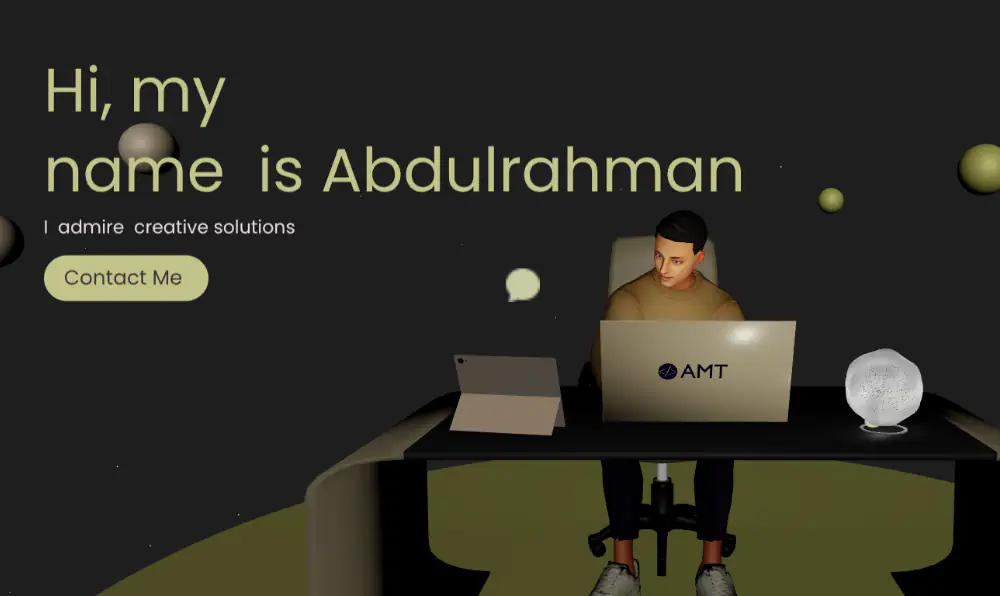 3D Landing Pages Mockup